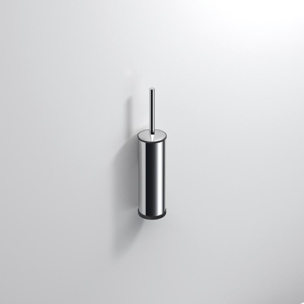 Close up product image of the Origins Living Tecno Project Chrome Metal Toilet Brush